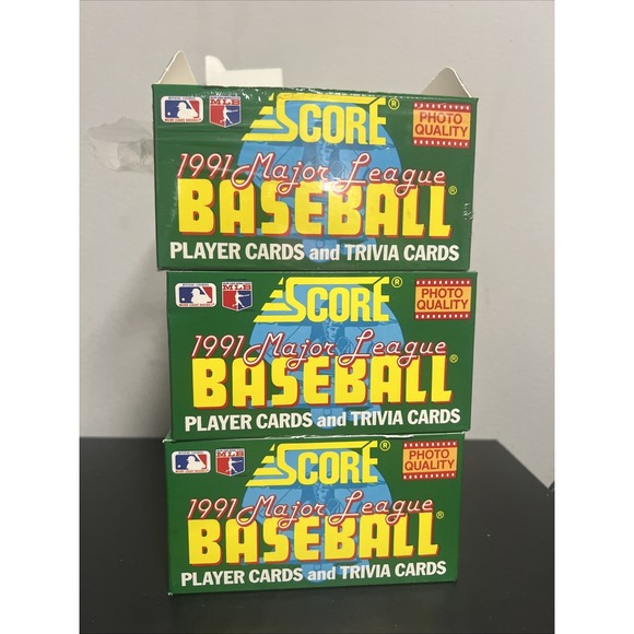Lot Of Score 1991 Mayor League Baseball Cards - Picture 2 of 5